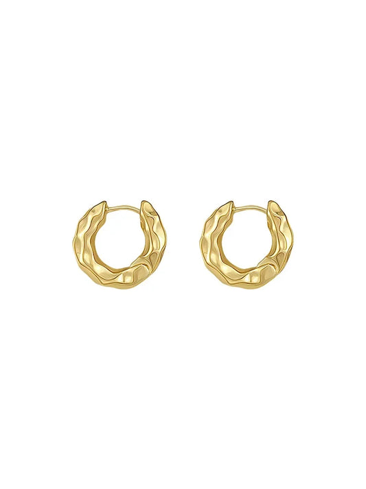Geometric Hoop Earrings – Minimalist Office Jewelry