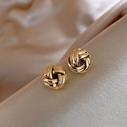 Twist Knot Stud Earrings