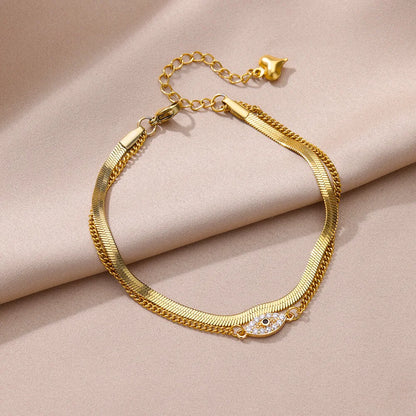 Gold Stainless Steel Imitation Pearl Anklet – Summer Beach Jewelry