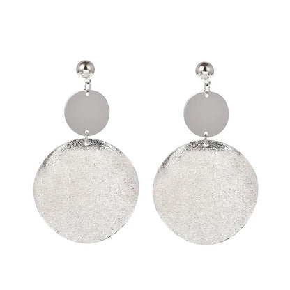 Multi-Shaped Round and Irregular Hollow Pin Earrings