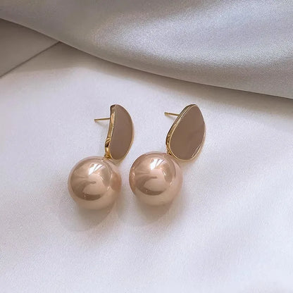 French Pearl Drop Earrings – Simulated Pearl Timeless Classics
