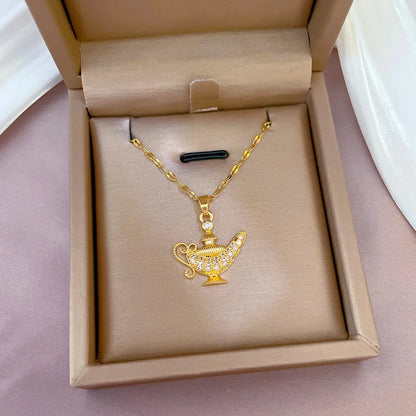 Magic Lamp Crystal Necklace