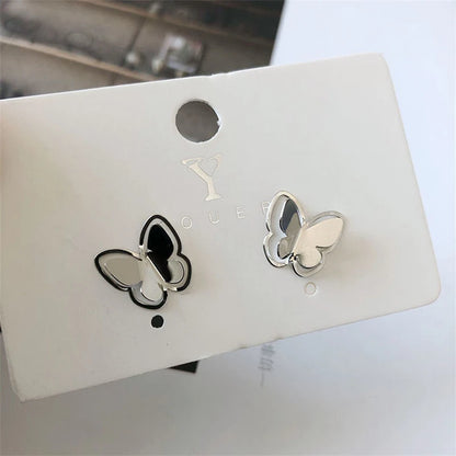 Golden Butterfly Drop Earrings