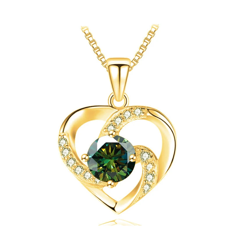 Heart Moissanite Necklace
