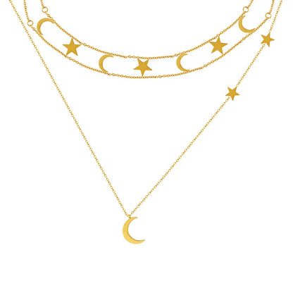 Gold-Tone Star Pendant Necklace