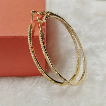 Silver/Gold Plated Cuff Hoop Earrings