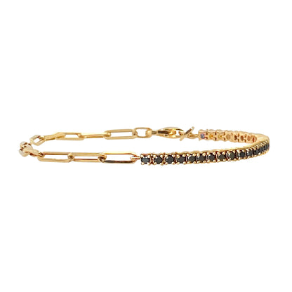 Luxury Cubic Zirconia Tennis Bracelet – Gold, Rose Gold & Silver