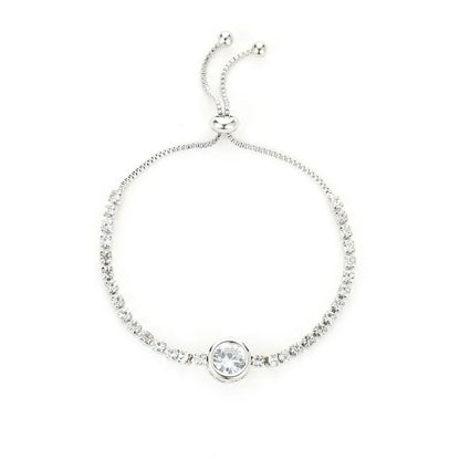 Luxury Cubic Zirconia Tennis Bracelet – Gold, Rose Gold & Silver