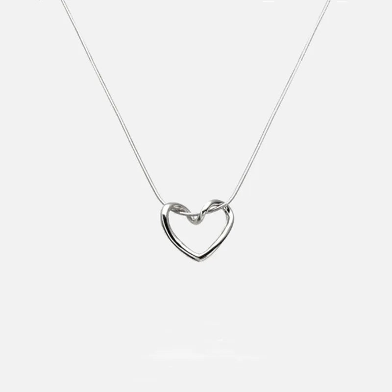 Layered Heart Pendant Necklace