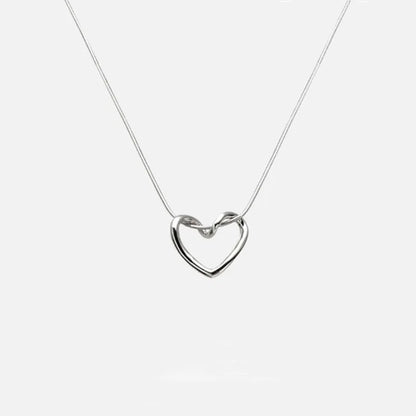 Layered Heart Pendant Necklace